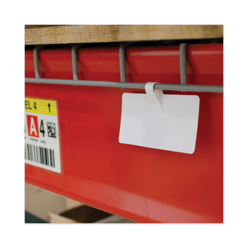 C-Line® wholesale. Wire Rack Shelf Tag, Side Load, 3.5 X 1.5, White, 10-pack. HSD Wholesale: Janitorial Supplies, Breakroom Supplies, Office Supplies.