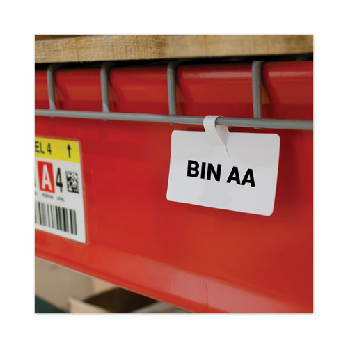 C-Line® wholesale. Wire Rack Shelf Tag, Side Load, 3.5 X 1.5, White, 10-pack. HSD Wholesale: Janitorial Supplies, Breakroom Supplies, Office Supplies.