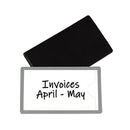 C-Line® wholesale. Slap-stick Magnetic Label Holders, Side Load, 4.25 X 2.5, Gray, 10-pack. HSD Wholesale: Janitorial Supplies, Breakroom Supplies, Office Supplies.