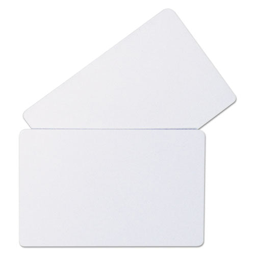 C-Line® wholesale. Pvc Id Badge Card, 3 3-8 X 2 1-8, White, 100-pack. HSD Wholesale: Janitorial Supplies, Breakroom Supplies, Office Supplies.