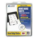 C-Line® wholesale. Laser Printer Name Badges, 3 3-8 X 2 1-3, White, 200-box. HSD Wholesale: Janitorial Supplies, Breakroom Supplies, Office Supplies.