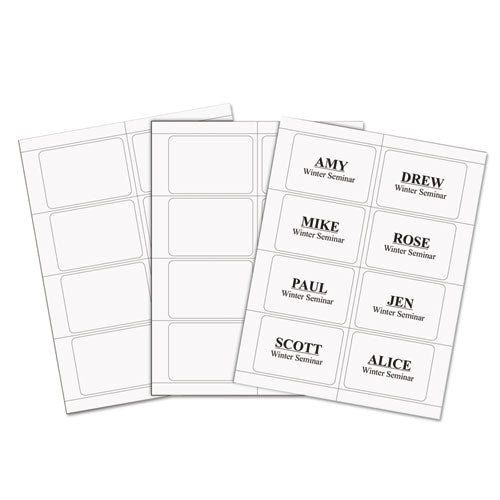 C-Line® wholesale. Laser Printer Name Badges, 3 3-8 X 2 1-3, White, 200-box. HSD Wholesale: Janitorial Supplies, Breakroom Supplies, Office Supplies.