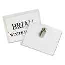 C-Line® wholesale. Name Badge Kits, Top Load, 4 X 3, Clear, Clip Style, 96-box. HSD Wholesale: Janitorial Supplies, Breakroom Supplies, Office Supplies.