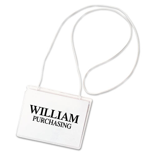 C-Line® wholesale. Name Badge Kits, Top Load, 4 X 3, Clear, Elastic Cord, 50-box. HSD Wholesale: Janitorial Supplies, Breakroom Supplies, Office Supplies.