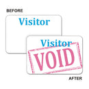 C-Line® wholesale. Time’s Up! Self-expiring Visitor Badges, One-day Badge, 3 X 2, White, 100-box. HSD Wholesale: Janitorial Supplies, Breakroom Supplies, Office Supplies.