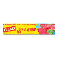 Load image into Gallery viewer, Glad® wholesale. Clingwrap Plastic Wrap, 200 Square Foot Roll, Clear, 12-carton. HSD Wholesale: Janitorial Supplies, Breakroom Supplies, Office Supplies.