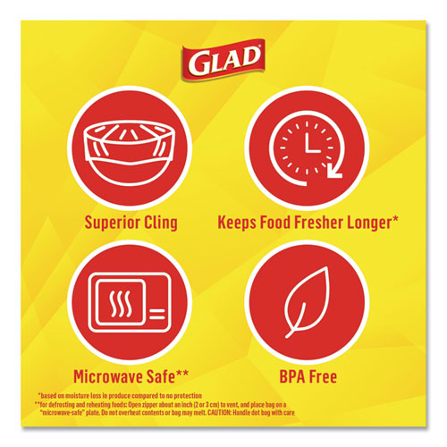 Glad® wholesale. Clingwrap Plastic Wrap, 200 Square Foot Roll, Clear, 12-carton. HSD Wholesale: Janitorial Supplies, Breakroom Supplies, Office Supplies.