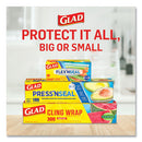 Glad® wholesale. Clingwrap Plastic Wrap, 200 Square Foot Roll, Clear. HSD Wholesale: Janitorial Supplies, Breakroom Supplies, Office Supplies.