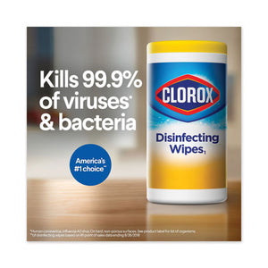 Clorox® wholesale. Disinfecting Wipes, 7 X 8, Fresh Scent, 35-canister. HSD Wholesale: Janitorial Supplies, Breakroom Supplies, Office Supplies.