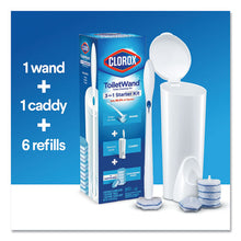 Load image into Gallery viewer, Clorox® wholesale. CLOROX Toilet Wand Disposable Toilet Cleaning Kit: Handle, Caddy And Refills, 6-carton. HSD Wholesale: Janitorial Supplies, Breakroom Supplies, Office Supplies.