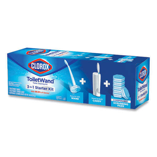 Clorox® wholesale. CLOROX Toilet Wand Disposable Toilet Cleaning Kit: Handle, Caddy And Refills, 6-carton. HSD Wholesale: Janitorial Supplies, Breakroom Supplies, Office Supplies.