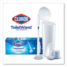 Load image into Gallery viewer, Clorox® wholesale. CLOROX Toilet Wand Disposable Toilet Cleaning Kit: Handle, Caddy And Refills, White. HSD Wholesale: Janitorial Supplies, Breakroom Supplies, Office Supplies.