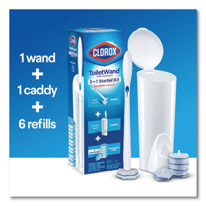 Clorox® wholesale. CLOROX Toilet Wand Disposable Toilet Cleaning Kit: Handle, Caddy And Refills, White. HSD Wholesale: Janitorial Supplies, Breakroom Supplies, Office Supplies.