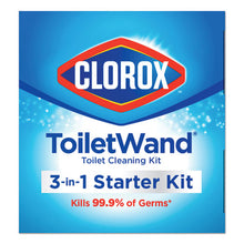 Load image into Gallery viewer, Clorox® wholesale. CLOROX Toilet Wand Disposable Toilet Cleaning Kit: Handle, Caddy And Refills, White. HSD Wholesale: Janitorial Supplies, Breakroom Supplies, Office Supplies.