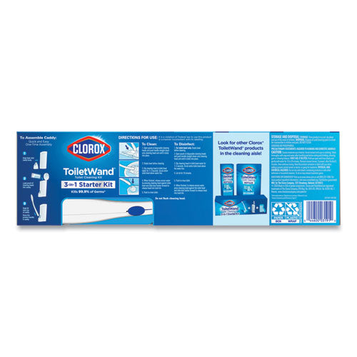 Clorox® wholesale. CLOROX Toilet Wand Disposable Toilet Cleaning Kit: Handle, Caddy And Refills, White. HSD Wholesale: Janitorial Supplies, Breakroom Supplies, Office Supplies.