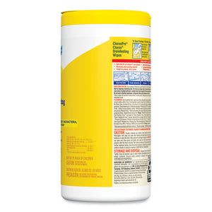 Disinfecting Wipes, 7 X 8, Lemon Fresh, 75-canister, 6-carton