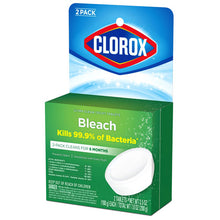 Load image into Gallery viewer, Clorox® wholesale. Clorox Automatic Toilet Bowl Cleaner, 3.5 Oz Tablet, 2-pack, 6 Packs-carton. HSD Wholesale: Janitorial Supplies, Breakroom Supplies, Office Supplies.