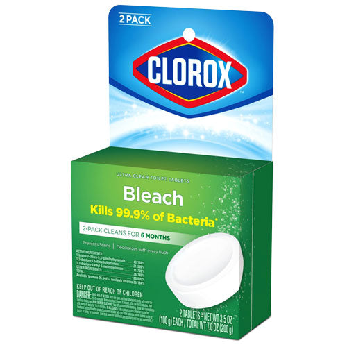 Clorox® wholesale. Clorox Automatic Toilet Bowl Cleaner, 3.5 Oz Tablet, 2-pack, 6 Packs-carton. HSD Wholesale: Janitorial Supplies, Breakroom Supplies, Office Supplies.