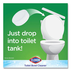 Clorox® wholesale. Clorox Automatic Toilet Bowl Cleaner, 3.5 Oz Tablet, 2-pack, 6 Packs-carton. HSD Wholesale: Janitorial Supplies, Breakroom Supplies, Office Supplies.