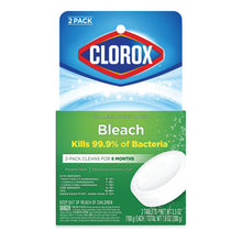 Load image into Gallery viewer, Clorox® wholesale. Clorox Automatic Toilet Bowl Cleaner, 3.5 Oz Tablet, 2-pack, 6 Packs-carton. HSD Wholesale: Janitorial Supplies, Breakroom Supplies, Office Supplies.