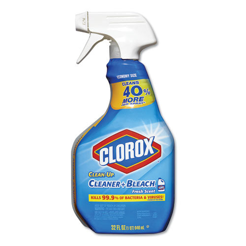 Clorox® wholesale. Clorox Clean-up Cleaner + Bleach, 32 Oz Spray Bottle, Fresh Scent, 9-carton. HSD Wholesale: Janitorial Supplies, Breakroom Supplies, Office Supplies.