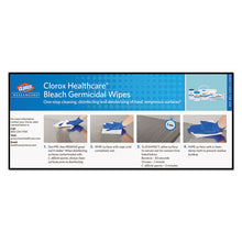 Load image into Gallery viewer, Clorox® Healthcare® wholesale. Clorox® Bleach Germicidal Wipes, 12 X 12, Unscented, 110-canister, 2-carton. HSD Wholesale: Janitorial Supplies, Breakroom Supplies, Office Supplies.