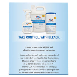 Clorox® Healthcare® wholesale. Clorox® Bleach Germicidal Wipes, 12 X 12, Unscented, 110-bucket. HSD Wholesale: Janitorial Supplies, Breakroom Supplies, Office Supplies.