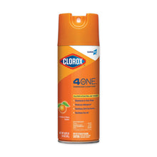 Load image into Gallery viewer, Clorox® wholesale. CLOROX 4 in 1 Disinfectant And Sanitizer, Citrus, 14 Oz Aerosol Spray. HSD Wholesale: Janitorial Supplies, Breakroom Supplies, Office Supplies.