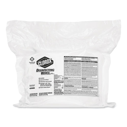 Clorox Disinfecting Wipes, Fresh Scent, 7 X 8, 700-bag Refill, 2-carton