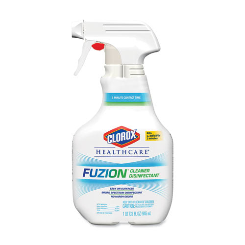 Clorox® Healthcare® wholesale. Clorox® Fuzion Cleaner Disinfectant, Unscented, 32 Oz Spray Bottle, 9-carton. HSD Wholesale: Janitorial Supplies, Breakroom Supplies, Office Supplies.