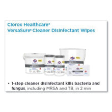 Load image into Gallery viewer, Clorox® Healthcare® wholesale. Clorox® Versasure Cleaner Disinfectant Wipes, 1-ply, 12&quot; X 12&quot;, White, 110 Towels-pouch. HSD Wholesale: Janitorial Supplies, Breakroom Supplies, Office Supplies.