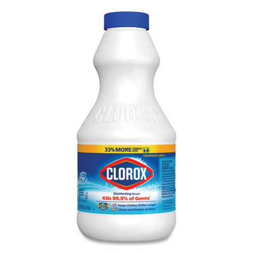 Clorox® wholesale. CLOROX Regular Bleach With Cloromax Technology, 24 Oz Bottle, 12-carton. HSD Wholesale: Janitorial Supplies, Breakroom Supplies, Office Supplies.
