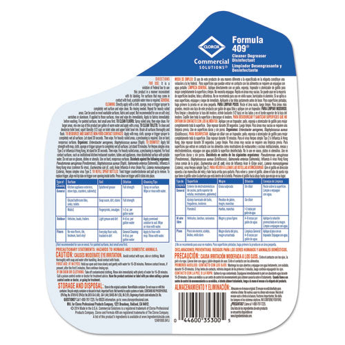 Formula 409® wholesale. Clorox Cleaner Degreaser Disinfectant, 128 Oz Refill. HSD Wholesale: Janitorial Supplies, Breakroom Supplies, Office Supplies.