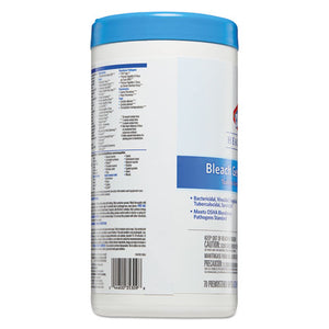 Clorox® Healthcare® wholesale. Clorox® Bleach Germicidal Wipes, 6 3-4 X 9, Unscented, 70-canister. HSD Wholesale: Janitorial Supplies, Breakroom Supplies, Office Supplies.