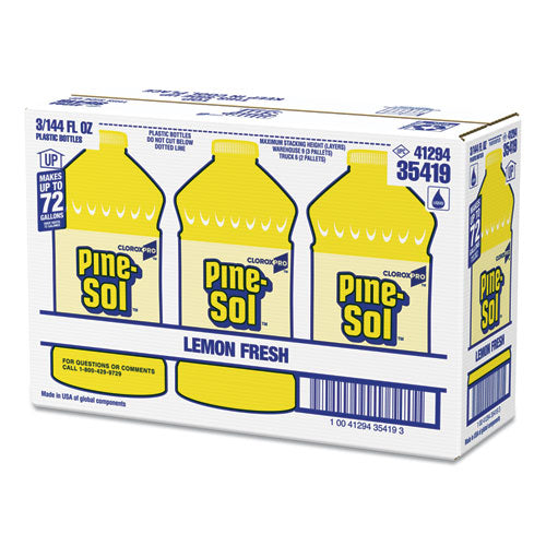 Pine-Sol® wholesale. Clorox All Purpose Cleaner, Lemon Fresh, 144 Oz Bottle, 3-carton. HSD Wholesale: Janitorial Supplies, Breakroom Supplies, Office Supplies.