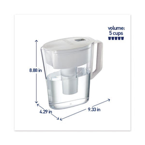 Brita® wholesale. Classic Water Filter Pitcher, 40 Oz, 5 Cups. HSD Wholesale: Janitorial Supplies, Breakroom Supplies, Office Supplies.