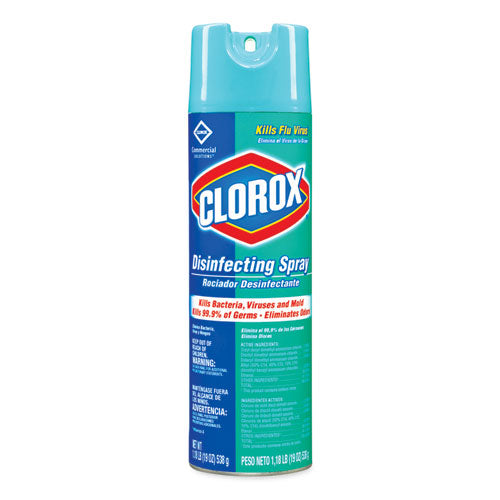 Clorox® wholesale. CLOROX Disinfecting Spray, Fresh, 19 Oz Aerosol Spray, 12-carton. HSD Wholesale: Janitorial Supplies, Breakroom Supplies, Office Supplies.
