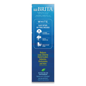 Brita® wholesale. On Tap Faucet Water Filter System, White, 4-carton. HSD Wholesale: Janitorial Supplies, Breakroom Supplies, Office Supplies.