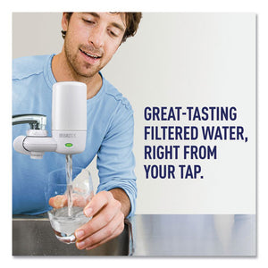 Brita® wholesale. On Tap Faucet Water Filter System, White, 4-carton. HSD Wholesale: Janitorial Supplies, Breakroom Supplies, Office Supplies.