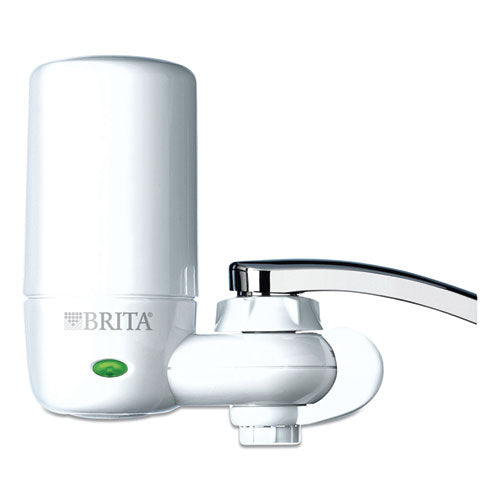Brita® wholesale. On Tap Faucet Water Filter System, White, 4-carton. HSD Wholesale: Janitorial Supplies, Breakroom Supplies, Office Supplies.