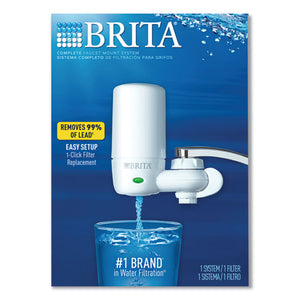 Brita® wholesale. On Tap Faucet Water Filter System, White. HSD Wholesale: Janitorial Supplies, Breakroom Supplies, Office Supplies.