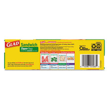 Load image into Gallery viewer, Glad® wholesale. Sandwich Zipper Bags, 6.63&quot; X 8&quot;, Clear, 600-carton. HSD Wholesale: Janitorial Supplies, Breakroom Supplies, Office Supplies.