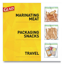 Load image into Gallery viewer, Glad® wholesale. Sandwich Zipper Bags, 6.63&quot; X 8&quot;, Clear, 600-carton. HSD Wholesale: Janitorial Supplies, Breakroom Supplies, Office Supplies.