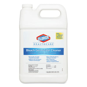 Clorox® Healthcare® wholesale. Clorox® Bleach Germicidal Cleaner, 128 Oz Refill Bottle, 4-carton. HSD Wholesale: Janitorial Supplies, Breakroom Supplies, Office Supplies.