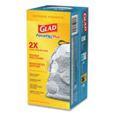 Glad® wholesale. Forceflexplus Odorshield Tall Kitchen Drawstring Trash Bags, 13 Gal, 0.9 Mil, 24" X 28", White, 204-carton. HSD Wholesale: Janitorial Supplies, Breakroom Supplies, Office Supplies.