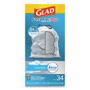 Glad® wholesale. Forceflexplus Odorshield Tall Kitchen Drawstring Trash Bags, 13 Gal, 0.9 Mil, 24" X 28", White, 204-carton. HSD Wholesale: Janitorial Supplies, Breakroom Supplies, Office Supplies.
