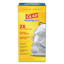 Glad® wholesale. Forceflexplus Odorshield Tall Kitchen Drawstring Trash Bags, 13 Gal, 0.9 Mil, 24" X 28", White, 204-carton. HSD Wholesale: Janitorial Supplies, Breakroom Supplies, Office Supplies.