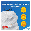 Glad® wholesale. Forceflex Tall Kitchen Drawstring Trash Bags, 13 Gal, 0.72 Mil, 23.75" X 24.88", Gray, 100-box. HSD Wholesale: Janitorial Supplies, Breakroom Supplies, Office Supplies.