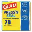 Glad® wholesale. Press'n Seal Food Plastic Wrap, 70 Square Foot Roll, 12-carton. HSD Wholesale: Janitorial Supplies, Breakroom Supplies, Office Supplies.