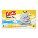 Glad® wholesale. Odorshield Tall Kitchen Drawstring Bags, 13 Gal, 0.78 Mil, 24" X 27.38", White, 240-carton. HSD Wholesale: Janitorial Supplies, Breakroom Supplies, Office Supplies.